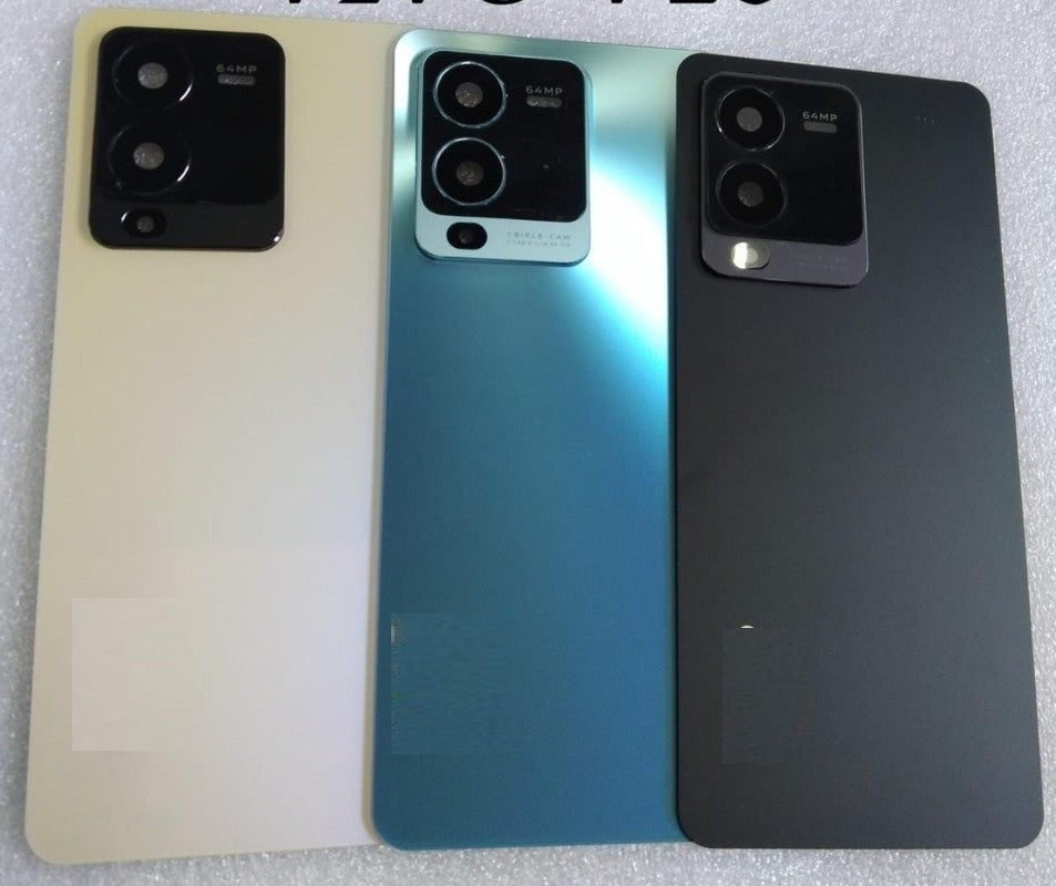 Mozomart Back Panel with Camera Lens for Vivo V25 Black Mozomart Mozomart Back Panel with Camera Lens for Vivo V25 Black Mozomart